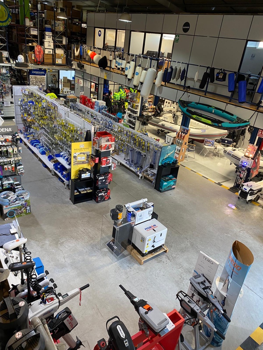 Marine Point warehouse with over 20,000 stocked parts